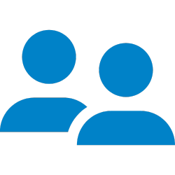blue business partner icon