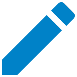 blue pencil icon